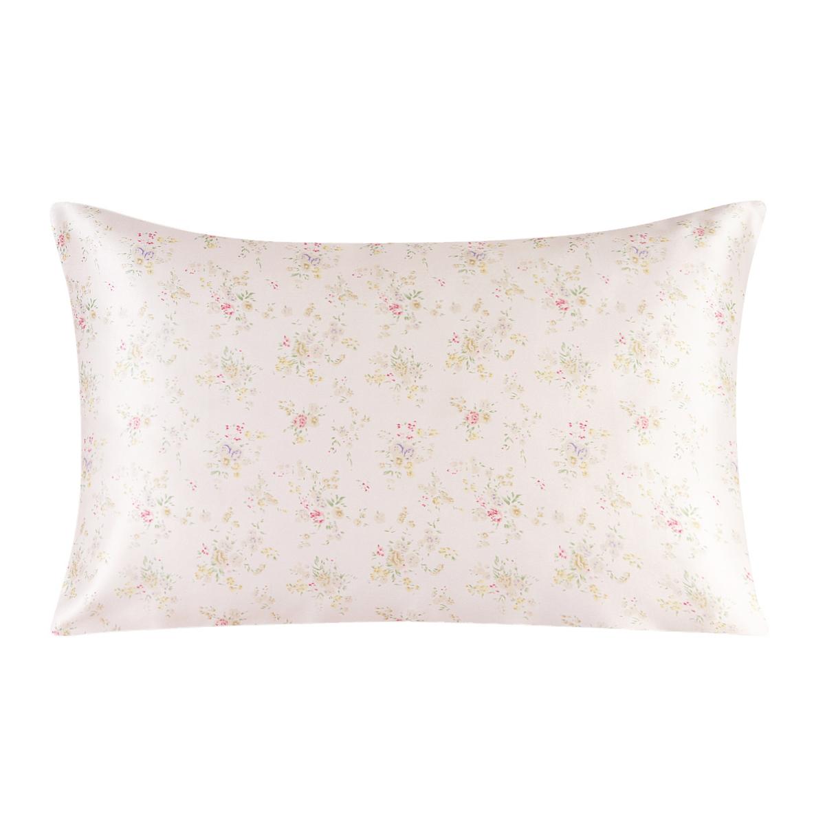 Zijden Rits Kussensloop 1 Stuk 100% Natuurlijke Moerbeizijde Bedrukte Kleur Bloemen Kussensloop Op Maat Standaard Queen King 51x66cm