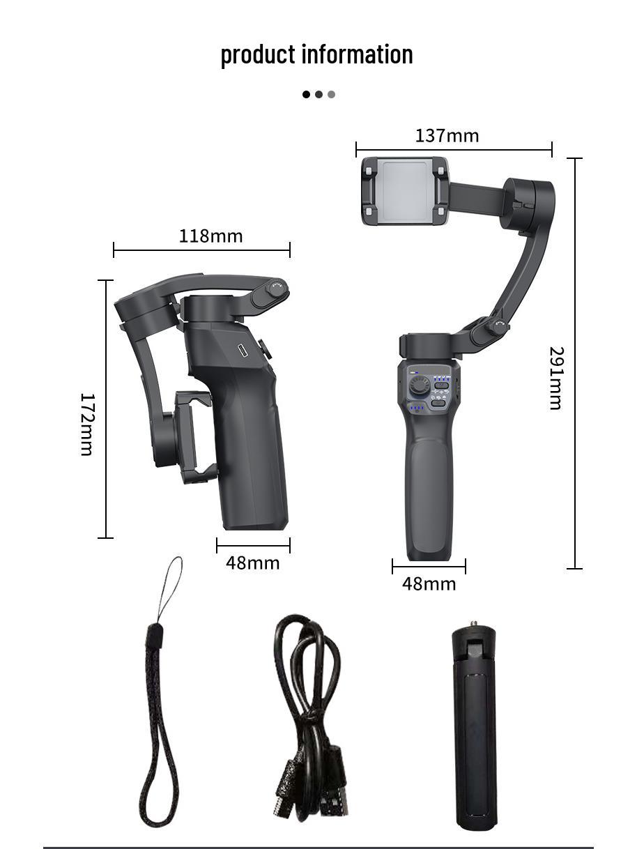 

F11 LITE Складной трехосевой стабилизатор с отслеживанием лица на основе ИИ