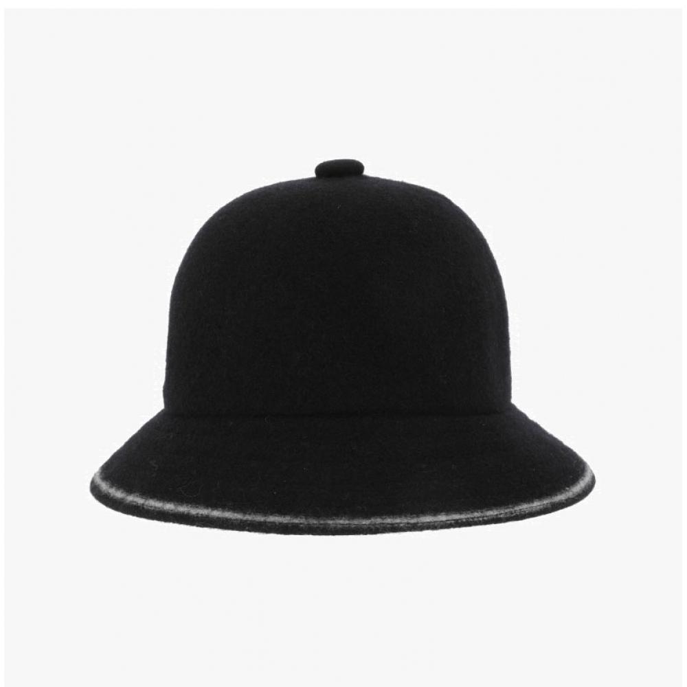 Kangol K3181st Schwarz-Weiß gestreifter Bucket Hat