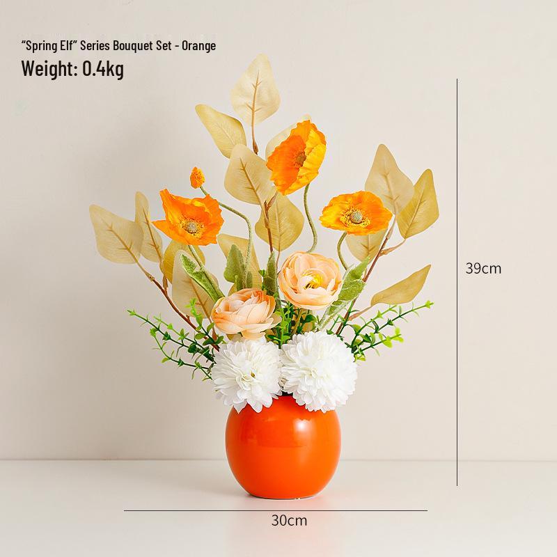 Nordic Style Artificial Floral Decoration for Home and Dining Table
