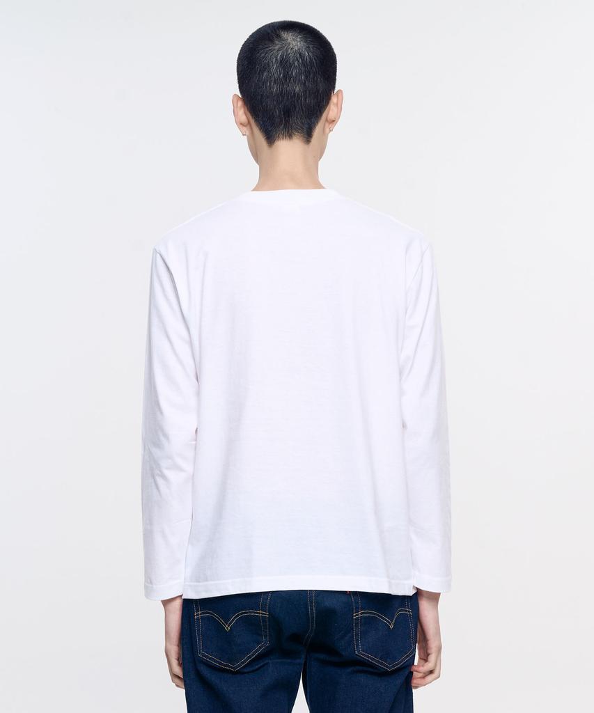 Yunaitideuaeseul Basic Plain Long Sleeve T-Shirt_White
