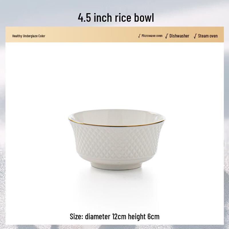 Dajujiang Light Luxury Bone China Dinnerware Set