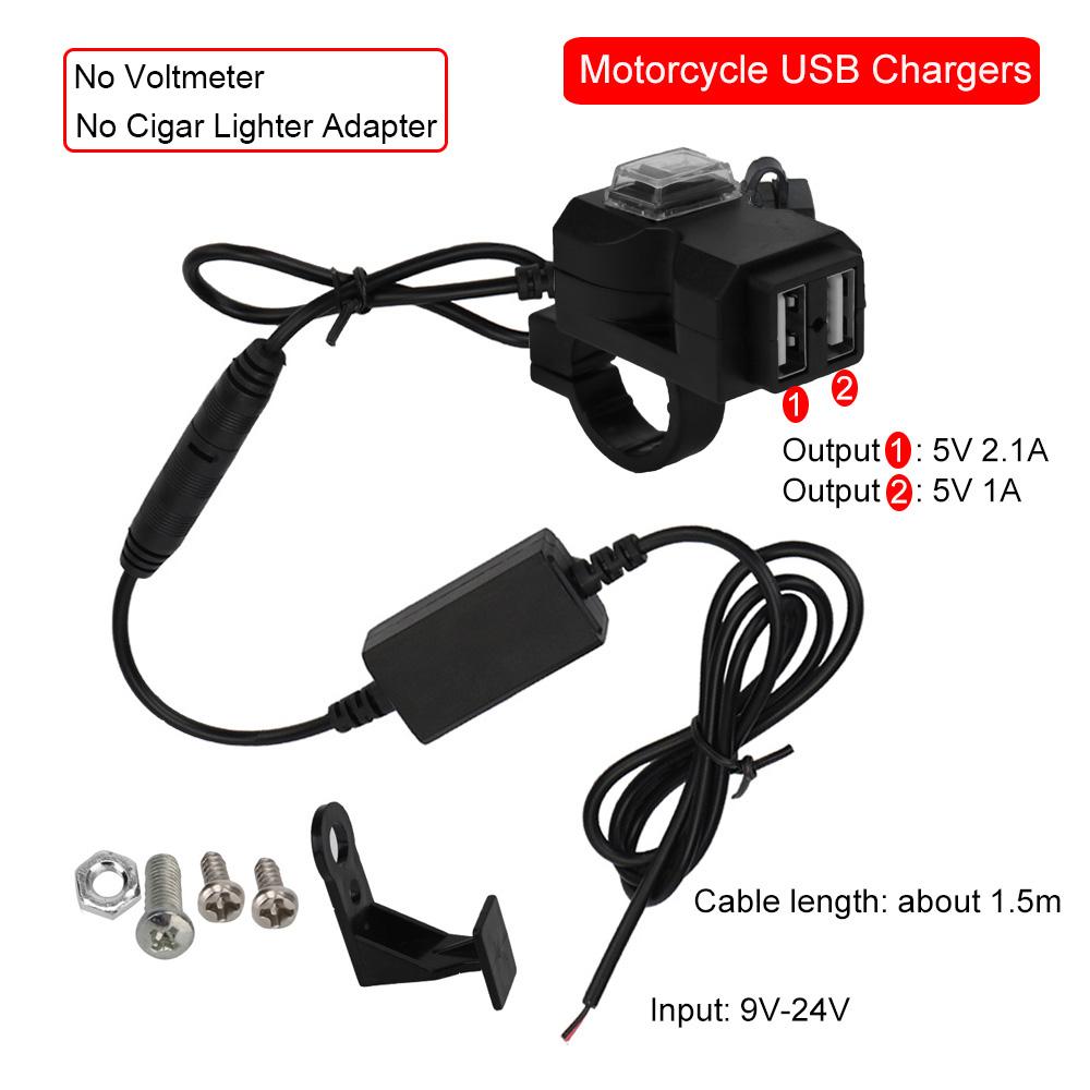 

24 В 12 В USB зарядные устройства 3.0 разъем адаптер питания для мотоцикла выключатель прикуривателя цифровой вольтметр аксессуары для мотоциклов водонепроницаемый