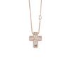 D Letter Diamond Cross Necklace: Luxurious, Versatile, Unisex Clavicle Chain