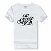 Eat Sleep Surf Funny T Shirt Summer Short Sleeve O-neck Cotton T-shirt fashion casual Tee tShirt Homme