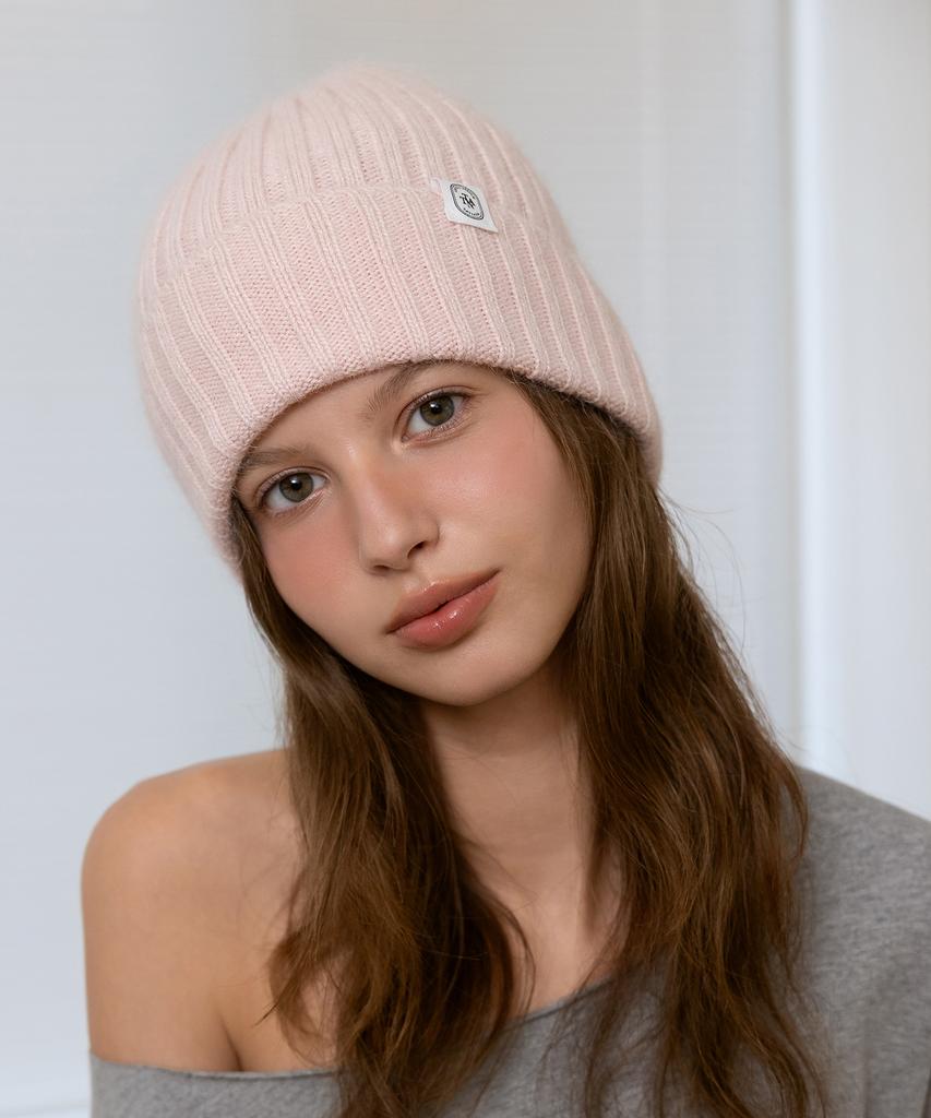 Tatiana Rabbit Fur Blend Ribbed Beanie Ht8211 3 Colors