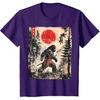 Samurai Bigfoot Japanese Vintage Graphic Ukiyo-e Art Funny T-Shirt