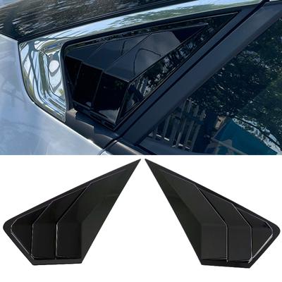 Garniture de couvercle de ventilation de lunette arrière noire brillante pour Ford Mondeo Fusion 2022 2023 ABS en fibre de carbone