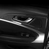 For Genesis G70 -2025 Inner Door Handle Bowl Cover Carbon Fiber Style ide Door Panel Trim Stripe Interior Moulding LHD