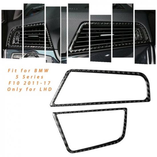 

For BMW 5 Series F10 2011-17 Carbon Fiber Dashboard Side Air Outlet Trim Cover