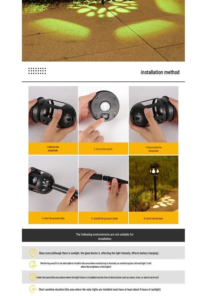 Solar Ground Stake Lights - Waterproof Outdoor Lawn and Garden Decor