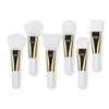 Custom Logo Mini Short Handle Mask Brush Makeup Portable Beauty Facial Mud Soft Silicone Brush Face Mask Applicator Brushes