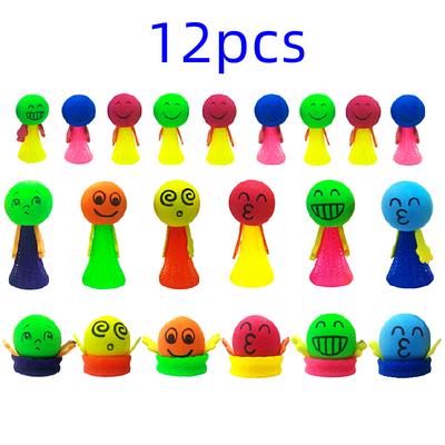 12 Stücke Spaß Hüpfende Puppe Spiele Kinder Party Leckereien Spielzeug Geburtstagsgeschenke Souvenir Pinata Füllstoff Kindergarten Schule Belohnung Spielzeug Tasche
