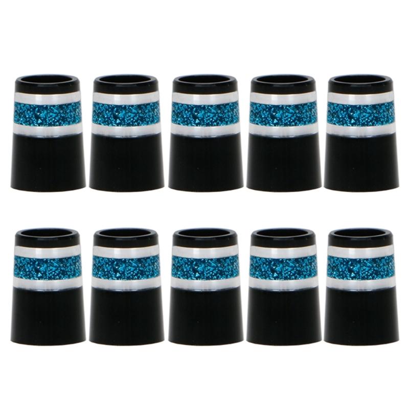 Black 20x13.8x9.3mm Golf Sleeve Ferrules Replacement Plastic Golf Club Shafts Accessory Kit Tip Size 0.370 Golf Ferrules