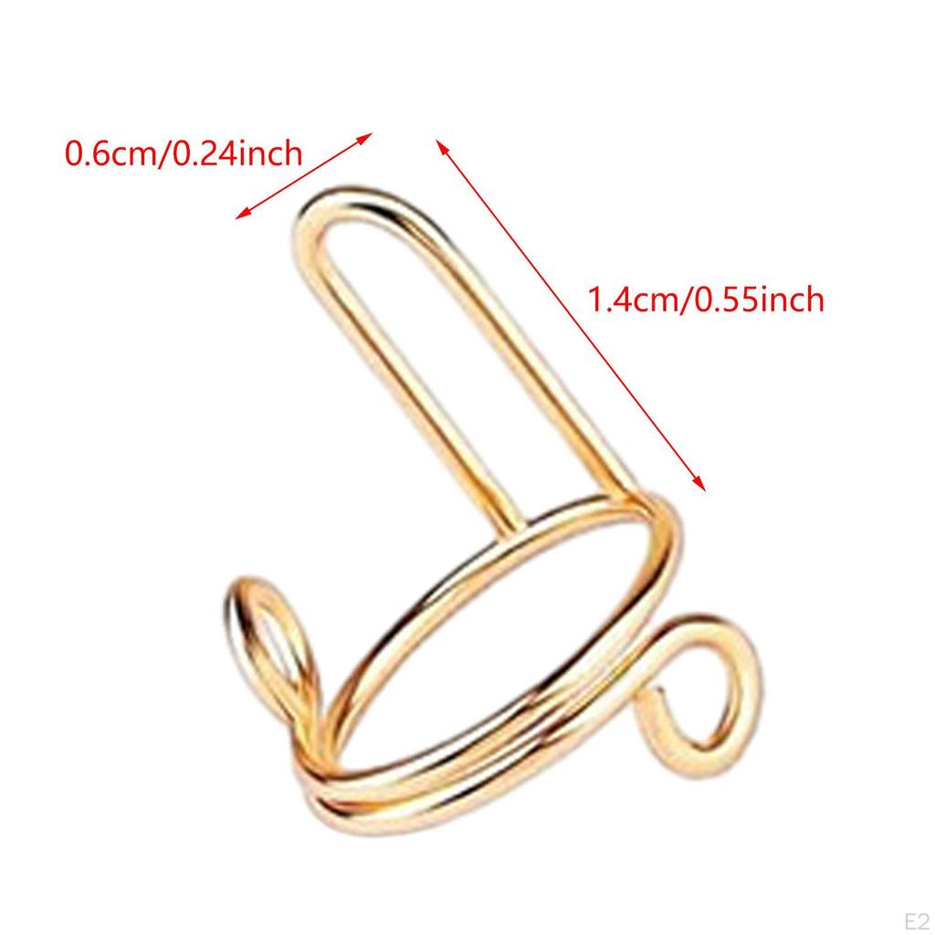 10 Pack Nail Rings for Acrylic Nails, No Required, Adjustable Size Women
