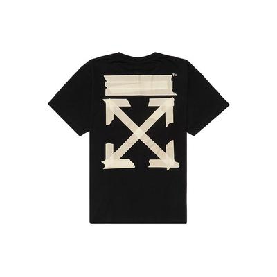 Patch Thermocollant Flèche Dorée T-shirt Classique Homme Hauts Noir OMAA038G20JER0021048