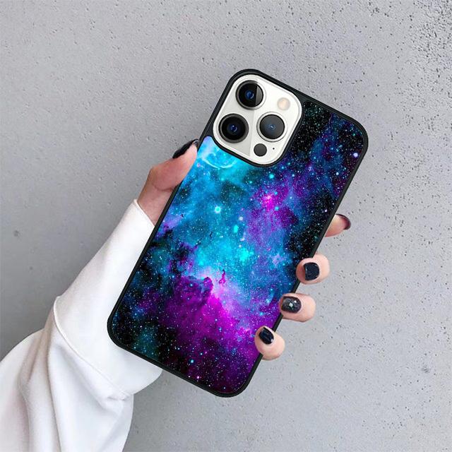 Fantasy Nebula Space Stars Universe Phone Case Cover For iPhone 17 Air 15 16 Pro Max 14 13 12 11 Pro Max Plus