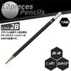 Mitsubishi Pencil Adidas Uni Writing AI04 2B Hexagonal Shaft Black Gold 1 Dozen K56012B