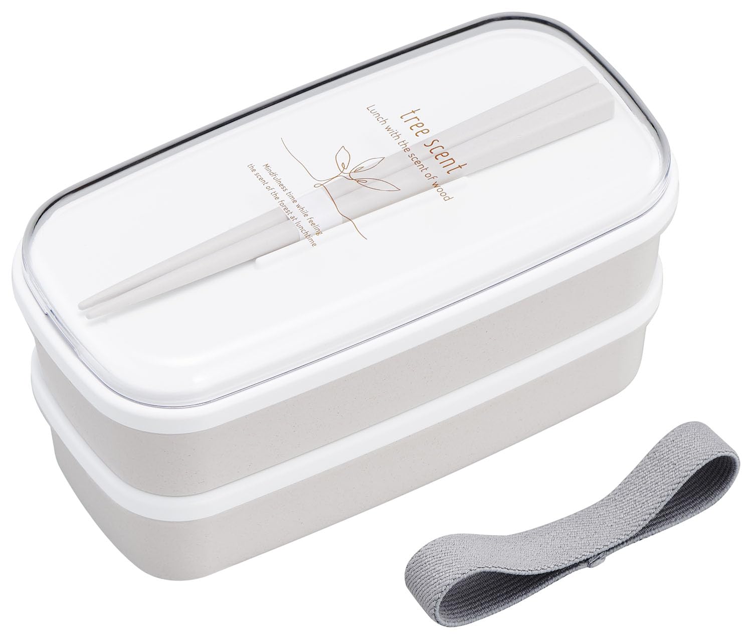 

OSK Antibacterial Bento Hinoki Nopura with and Lunch Made in (OSK) Two-Tier Box, 330ml/320ml, White, (HKP) No. 3, Chopsticks, Divider, Belt, Japan, белый