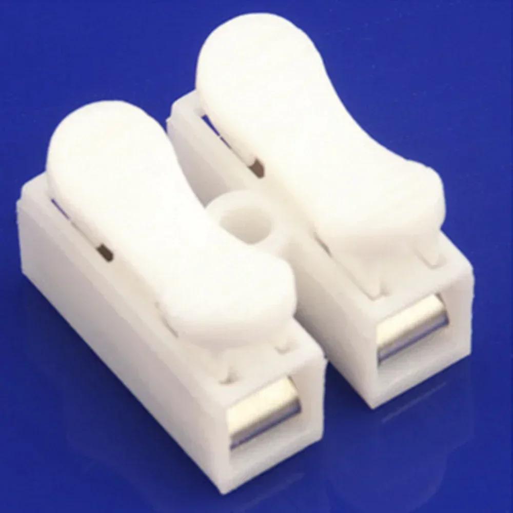 10pcs Wiring Clip 2/14 Hole Terminal Transparent Block Clamp Connector Fix Good Insulation Household Quick Fix