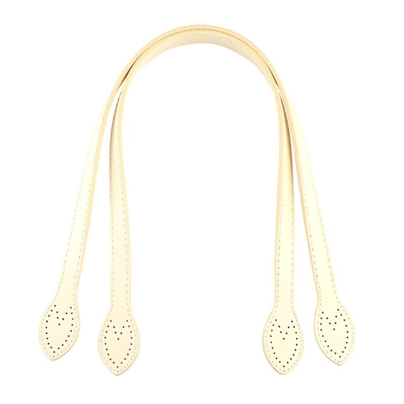 2pcs Artificial Leather Shoulder Bag Strap Handle Replacement Accesories for DIY Craft Handbag and Underm Puse Making