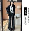 Bow glutinous rice pants women's autumn and winter new drape lazy wind mountain pants small velvet wide-leg pants