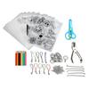 Heat Shrink Plastic Sheet Kit Multipurpose DIY Shrink Art Kit with Hole Punch Pencils Keychains