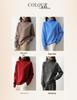 Women's 100% Pure Wool High Collar Raglan Sweater