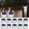 Solar Deck Lights Fence Lights Outdoor Step Lights Waterproof Solar Lights for Railing Stairs Step Fence Yard Patio and Pathway