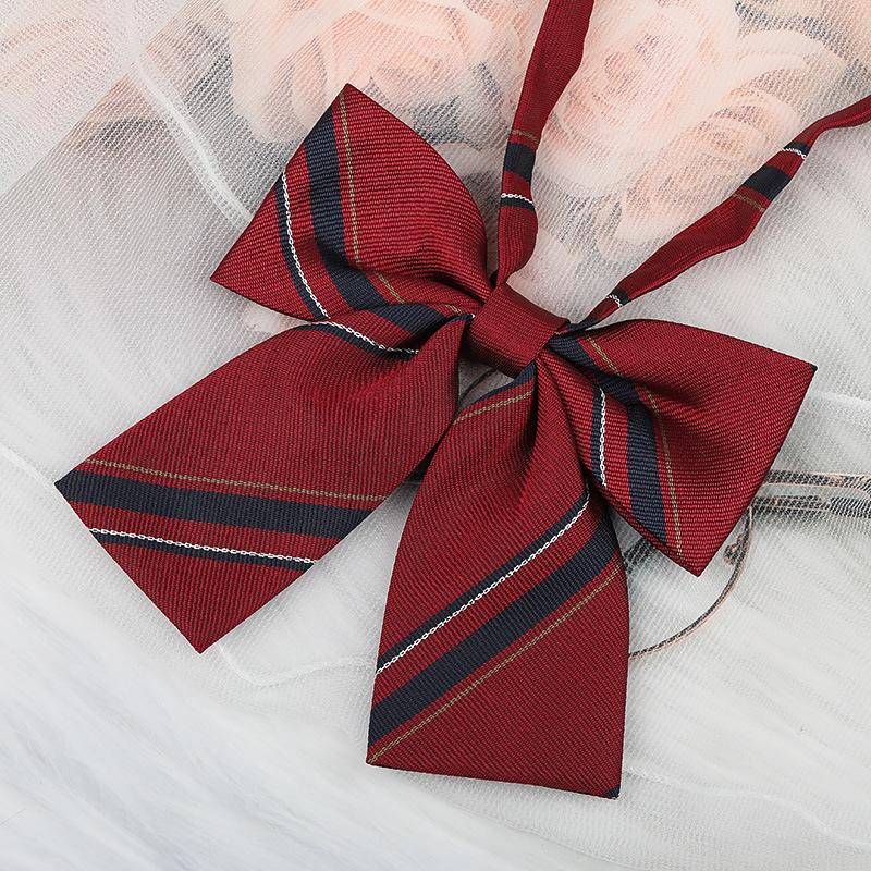 Jk Japanese Plaid Korean Version Of Collar Flower Graduate Female Collar Flower College Wind Streamer Jk Bow Shirt Accessories Sailor Suit