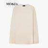 MO&Co. NOIR 2025 Fall Ripped Cotton T-Shirt