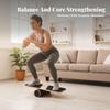 Natural Wood Finish Roller Balance Board Physical Rehabilitation Wooden
