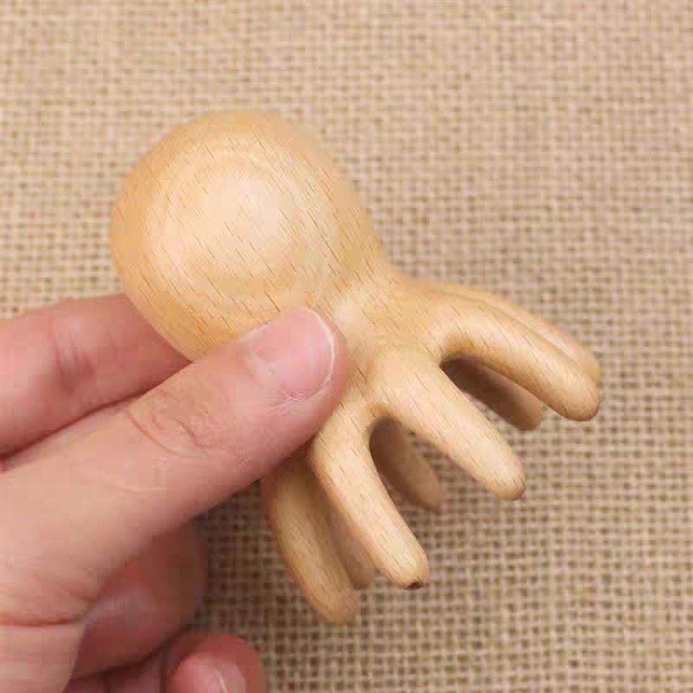 Scraping Device Beech Wood Comb Acupoint Stick Hair Styling Tool Scalp Massaging Hairbrush  Gift