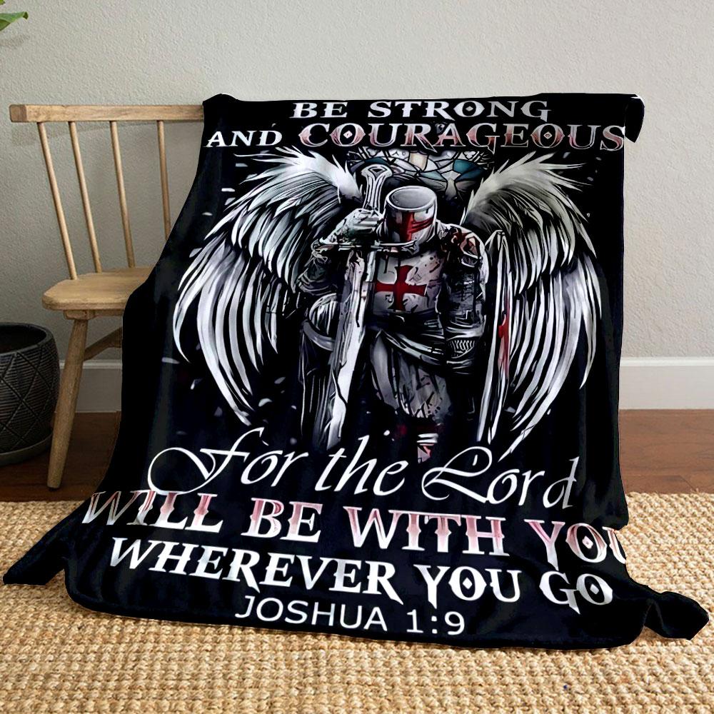 

Crusader Wings Scripture Blanket Printed Blanket for Living Room Bed Couch lunch break Soft Cozy Blanket for Friend s festival Gift 80cm x 120cm