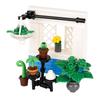 MOC Essensstand Bausteine Telefonzelle Toilette Stadt Straßenszene Pizza Hot Dog Eiswagen DIY Blumenbeet Kirche Steine Spielzeug