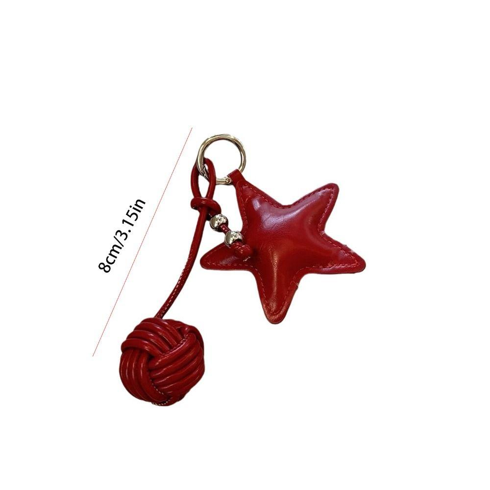 Mobile Phone Pendant Star Pendant Five-pointed Star Weave Key Ring Bag Pendant