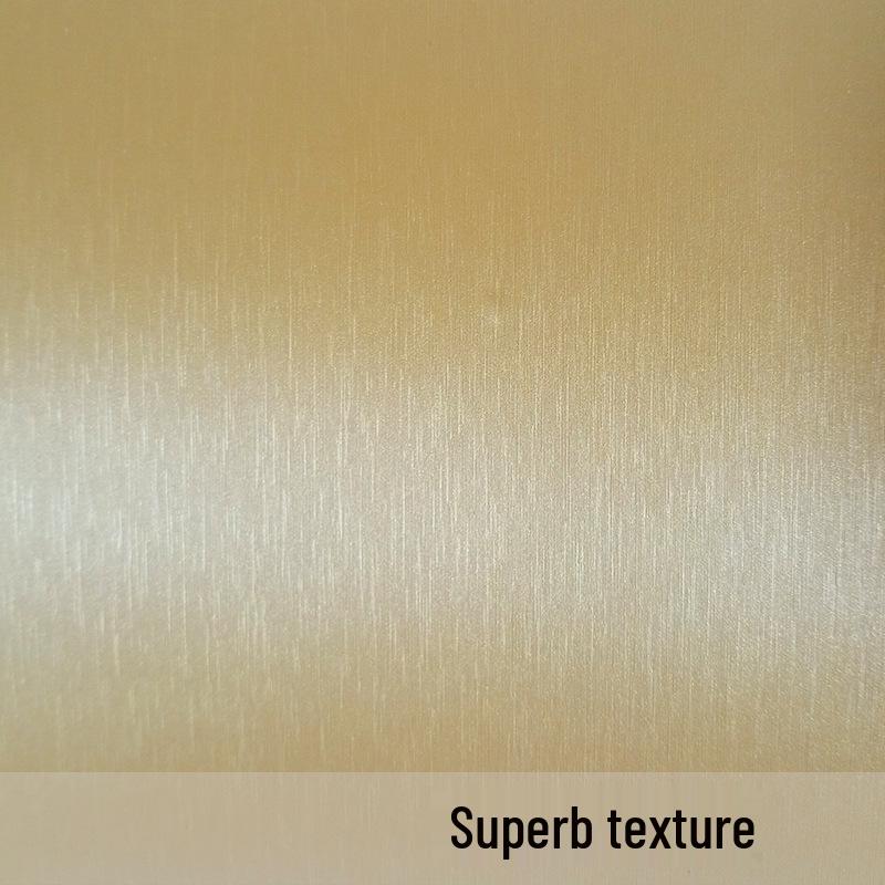 Gold & Silver Brushed Metal Stainless Steel Adhesive Film for Refrigerator, Elevator, and Interior Decor