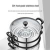 Supor 28cm 304 Stainless Steel 3-Layer Steamer Pot