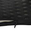 Back Cushion Black Memory Foam 46 x 24 x 11 cm