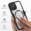 For IPhone 16 15 14 11 12 13 Pro Max 360° Fully Protected Double-sided Magnetic Cases For Magsafe Wireless Charge Protect  Cover