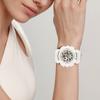 Casio BABY-G theme series, colorful leopard print, white strap, waterproof, quartz movement, resin strap, Japanese and Korean watch, BA-120LP-7A1DR