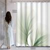 Elegant Green Bamboo Leaves Waterproof Shower Curtain – Perfect For Adding A Fresh And Natural Touch To Your Bathroom Decor