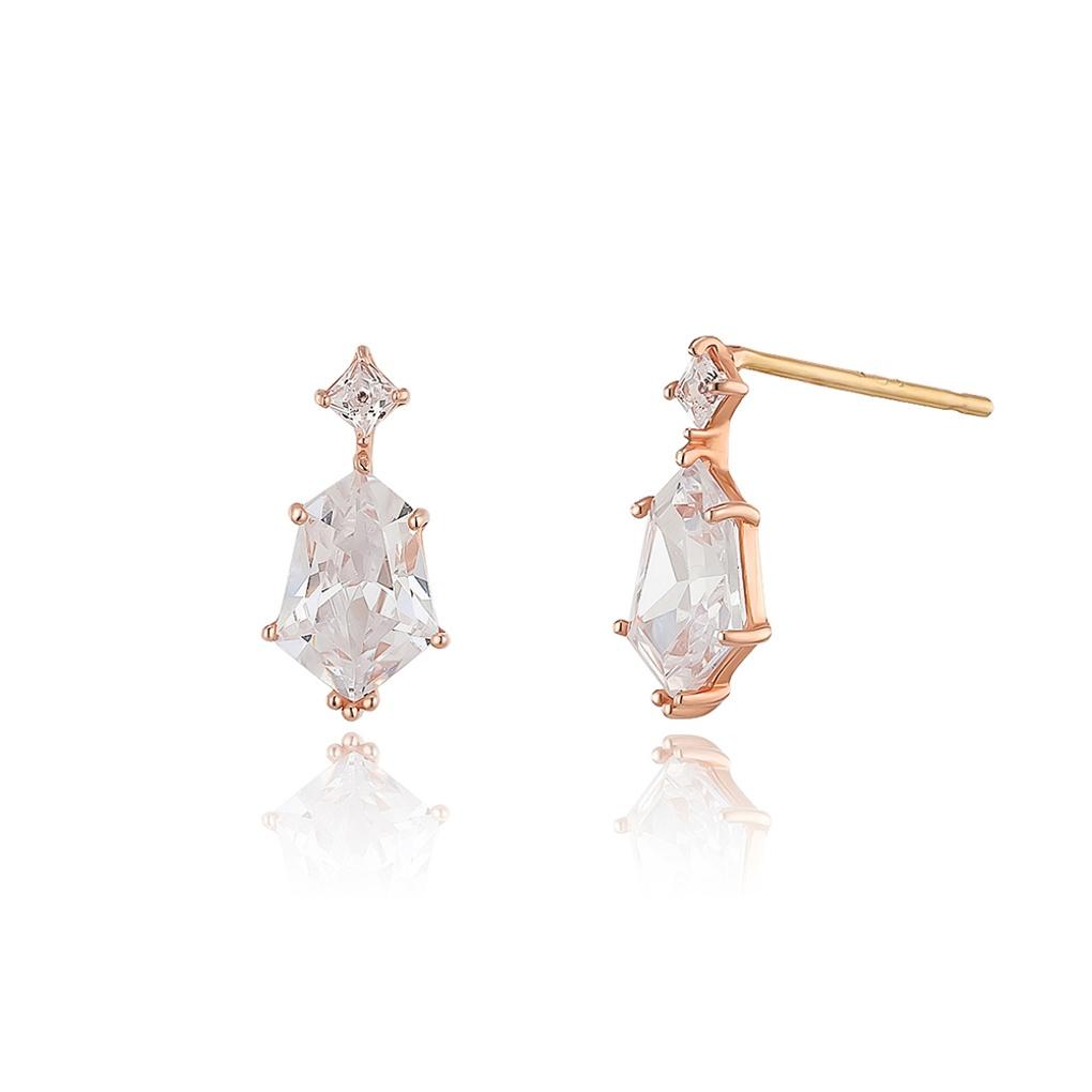 

LLOYD Hexagonal Stone Point Earrings LPTL2081T 10k