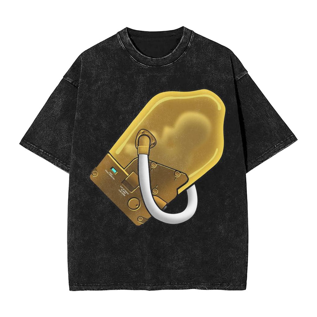 Death Stranding Keeping On Printe T Shirt Harajuku Hip Hop Washed TShirts Men Women Clothing Cotton Short Sleeve Tees Tops