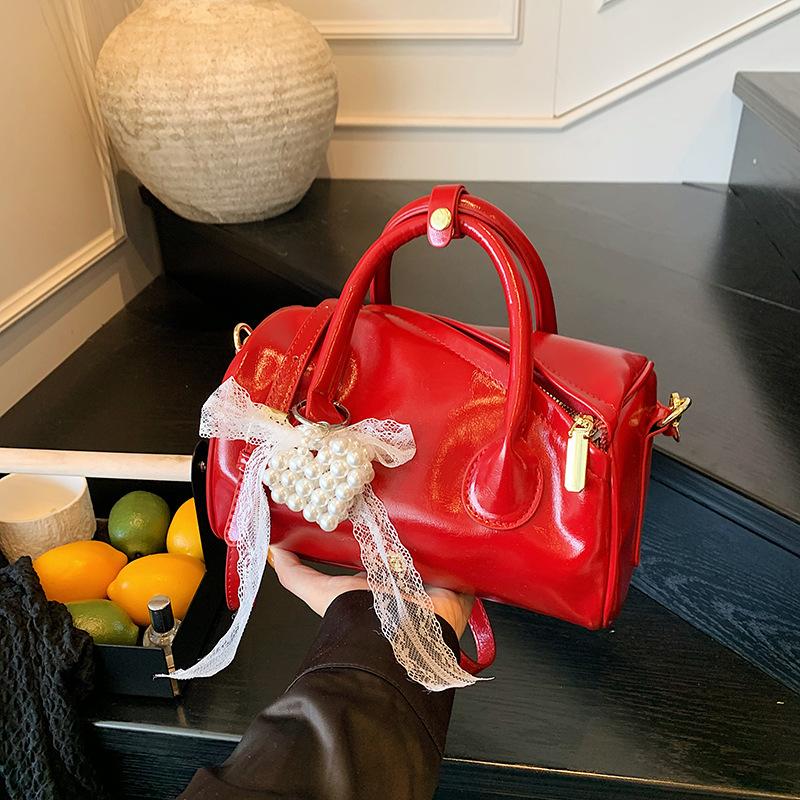Premium Handtasche Damentasche neue Mode vielseitig einzelne Schulter Cross Kissen Tasche