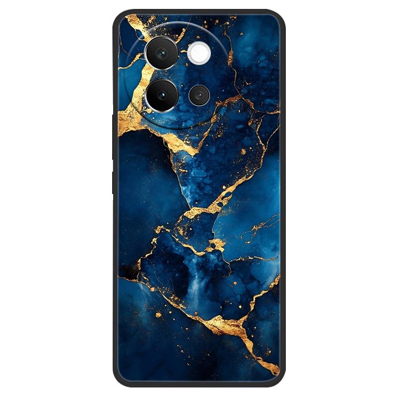 For Vivo V40 Lite 5G Case Marble Soft Matte Silicone Back Cover For Vivo V40 Lite V40Lite Full Coverage Phone Shell 6.78" Coque