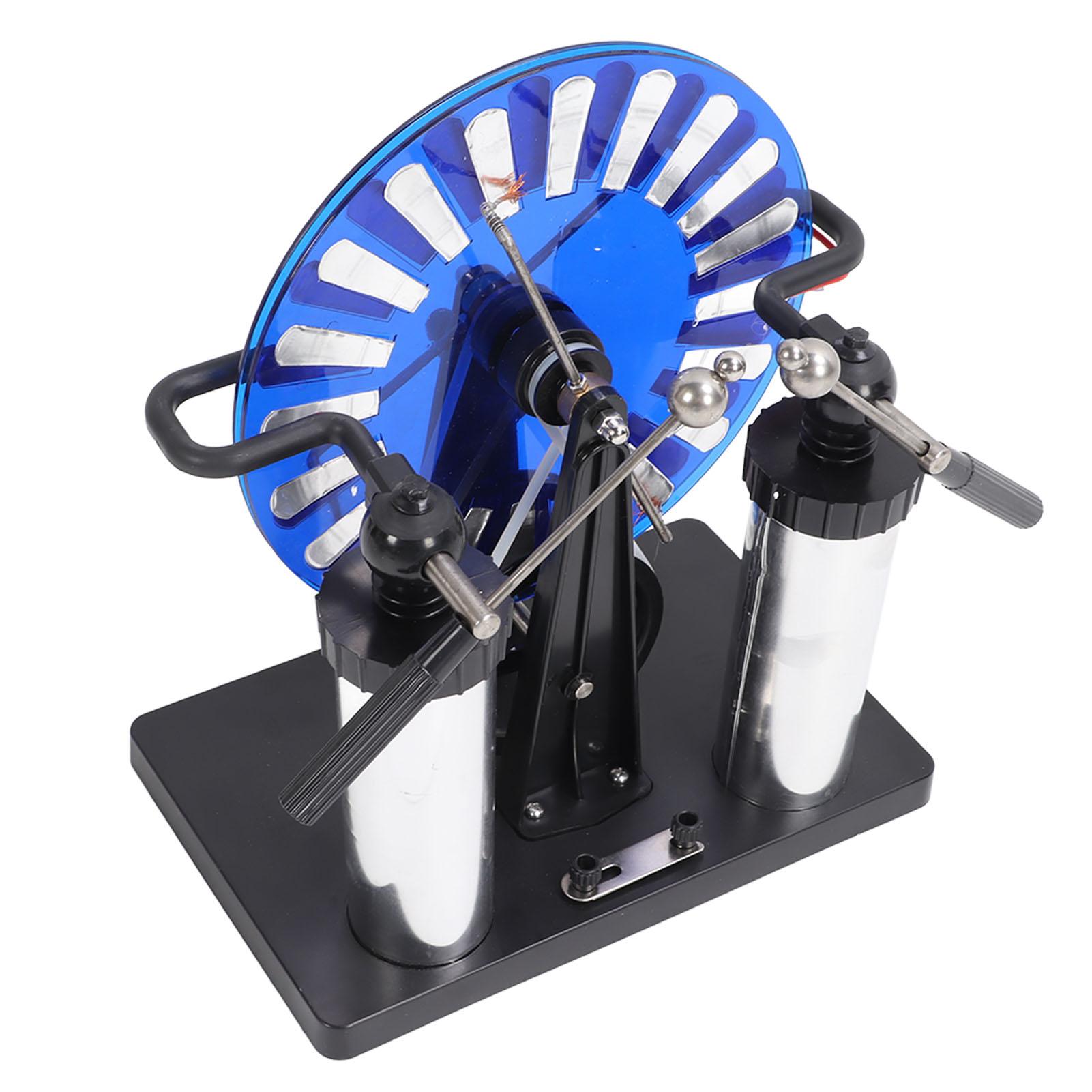 

Electrostatic Induction Motor PVC Hand Crank Spark Discharge Static Electricity Generator