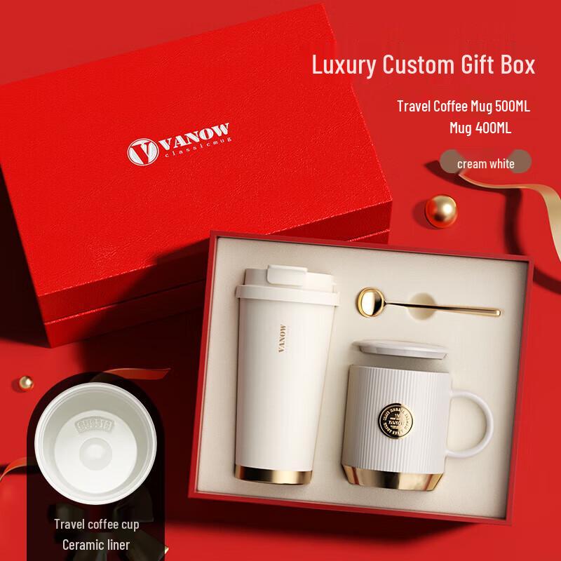 Vanow Lily of the Valley Insulated Coffee Mug