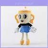 Adorável 9 Polegadas Jogo Cuphead Sra. Figura de Pelúcia Cálice Boneca Macia Recheada Para Presente de Crianças
