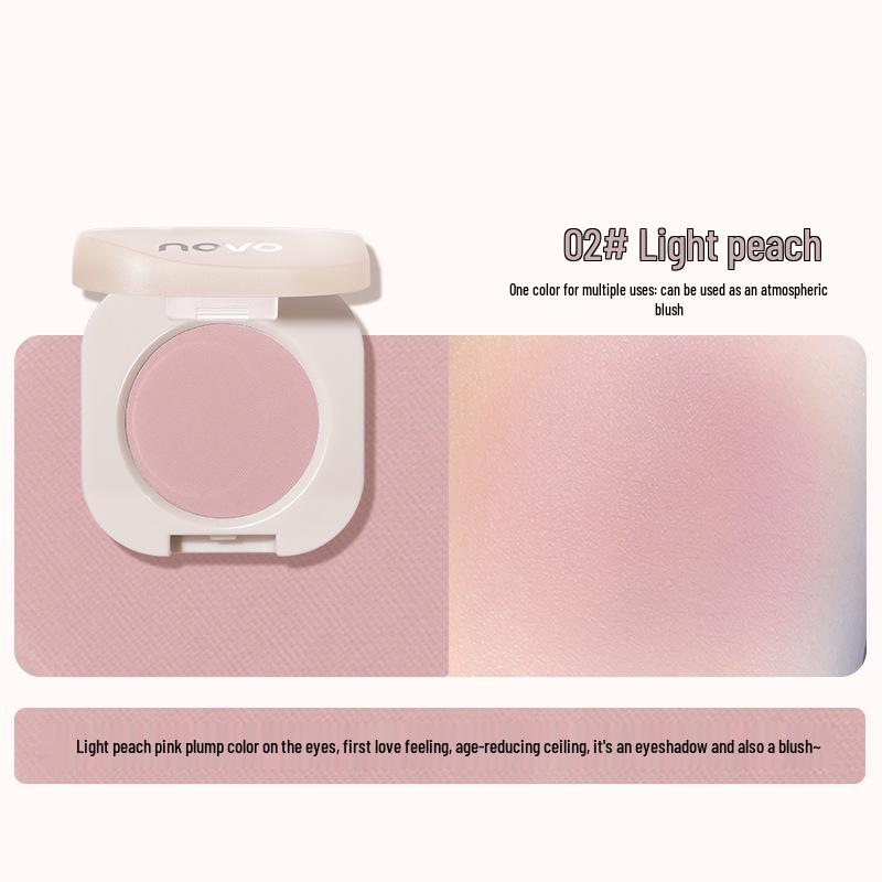 novo Dynamic Glimmer: Shimmering Single Eyeshadow & Pearlescent Highlighter for Natural Contouring and Brightening.
